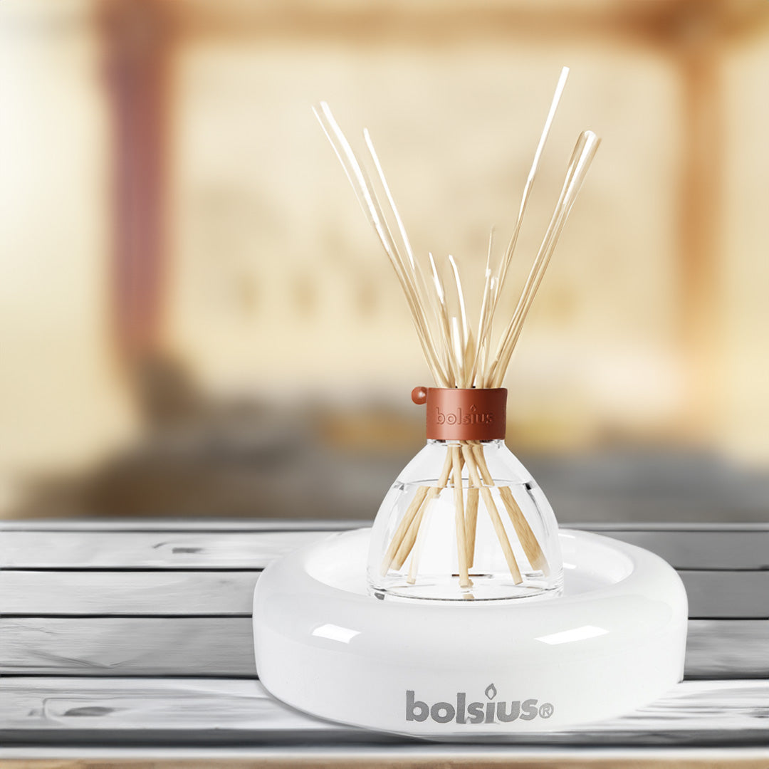 Suporte Difusor Vidro Redondo 25x90mm Branco