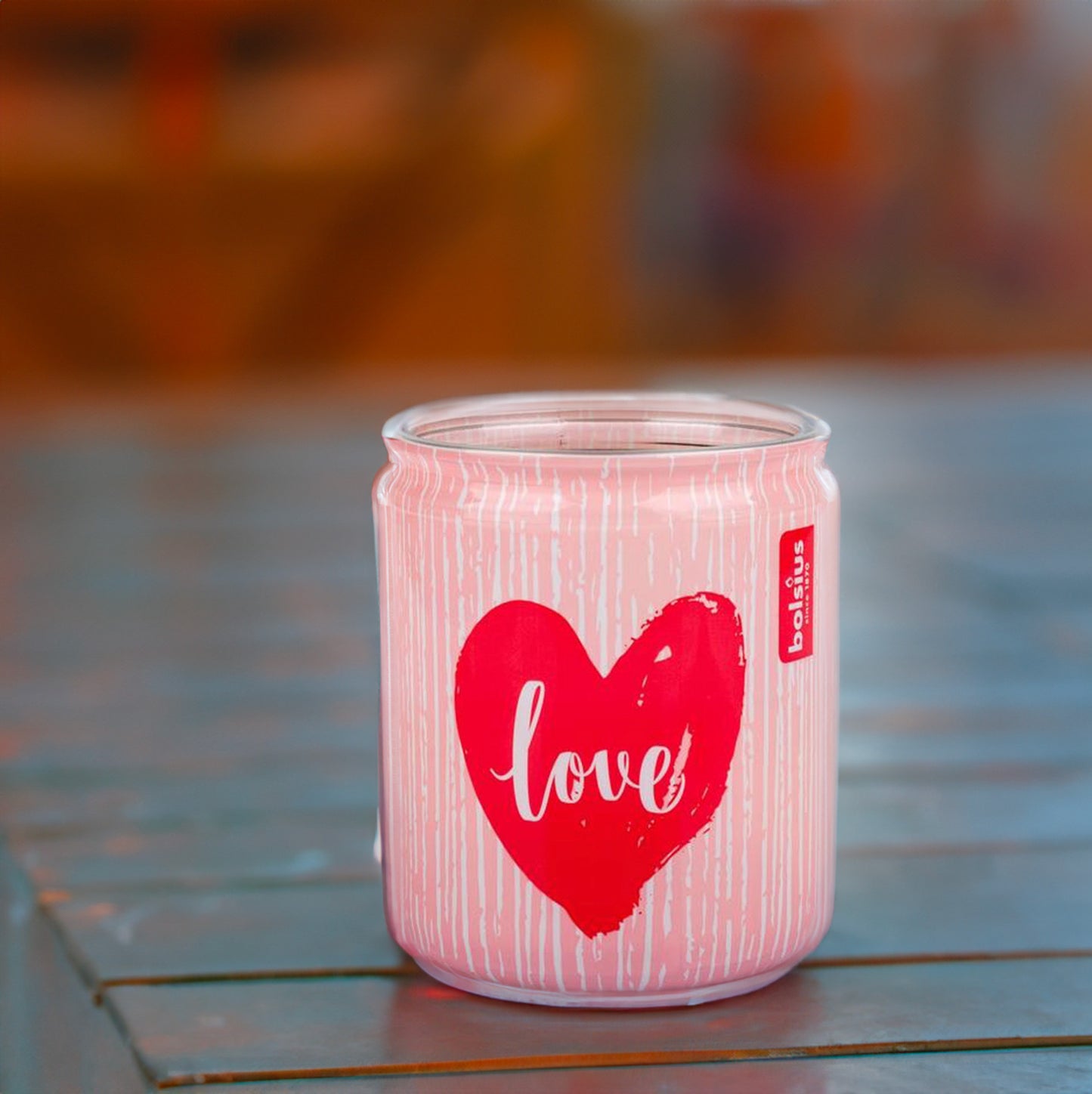 Vela Copo Aromático 82x68mm Love 20h