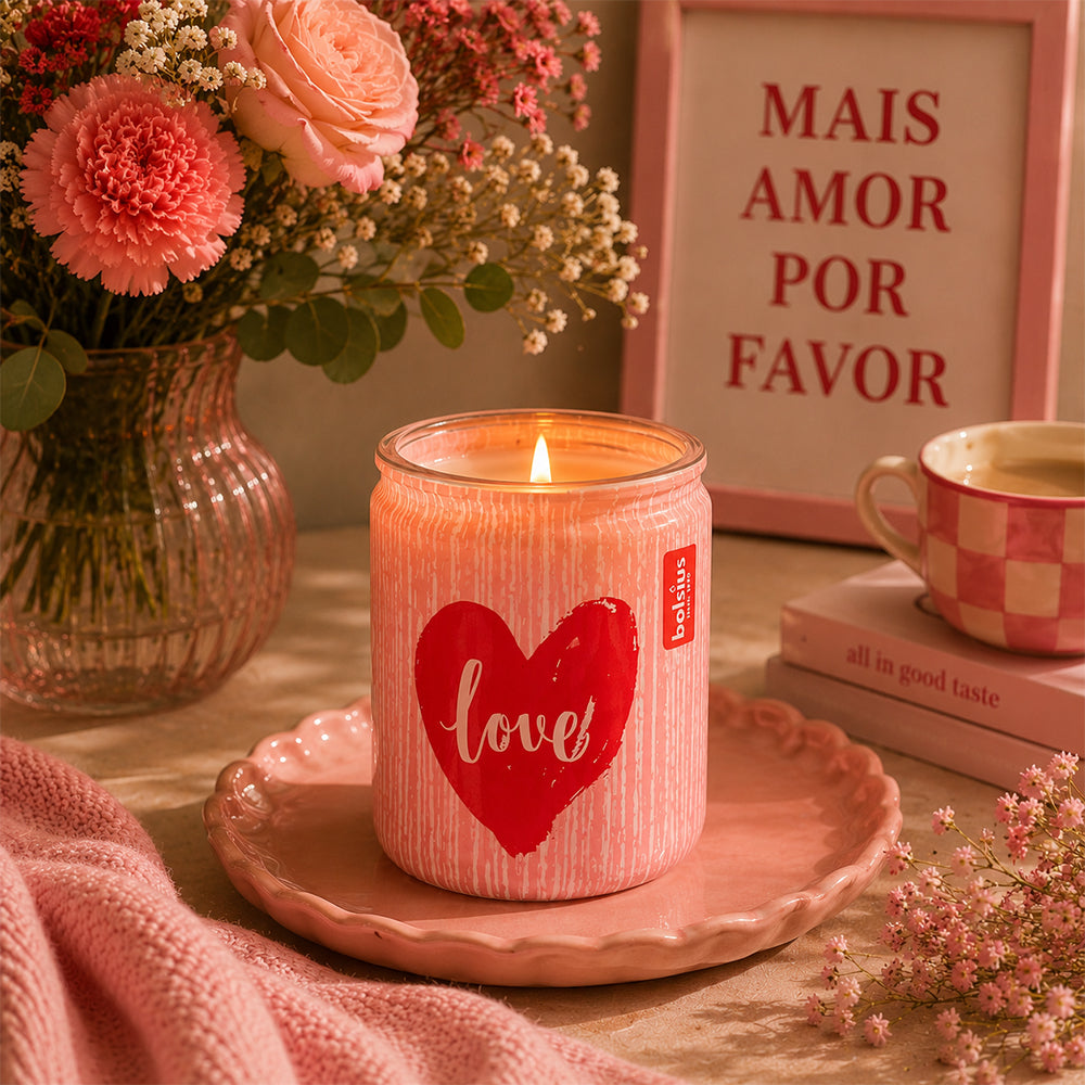 Vela Copo Aromático 82x68mm Love 20h