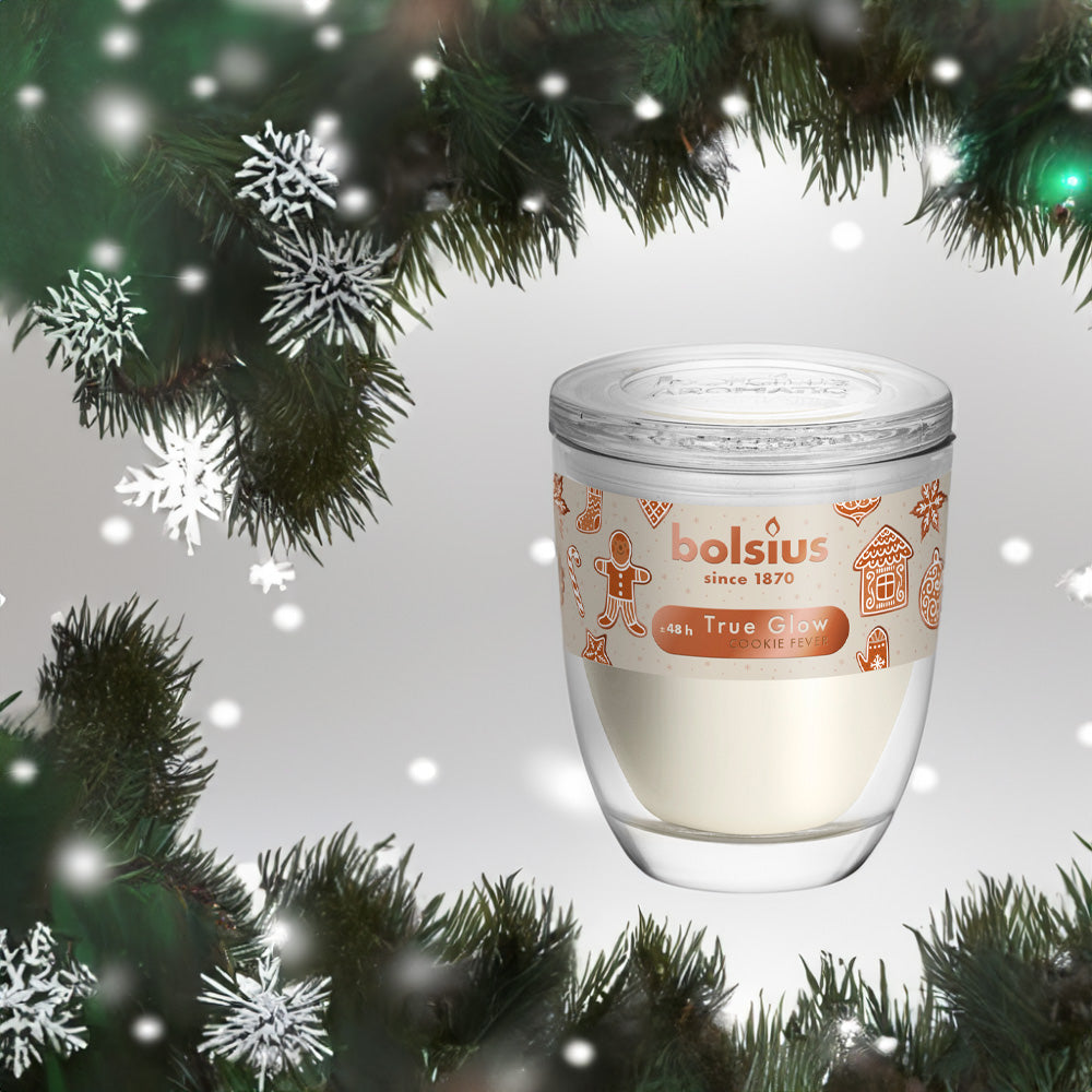 Vela Copo Aromático 120x100mm Avelã e Marfim 48h