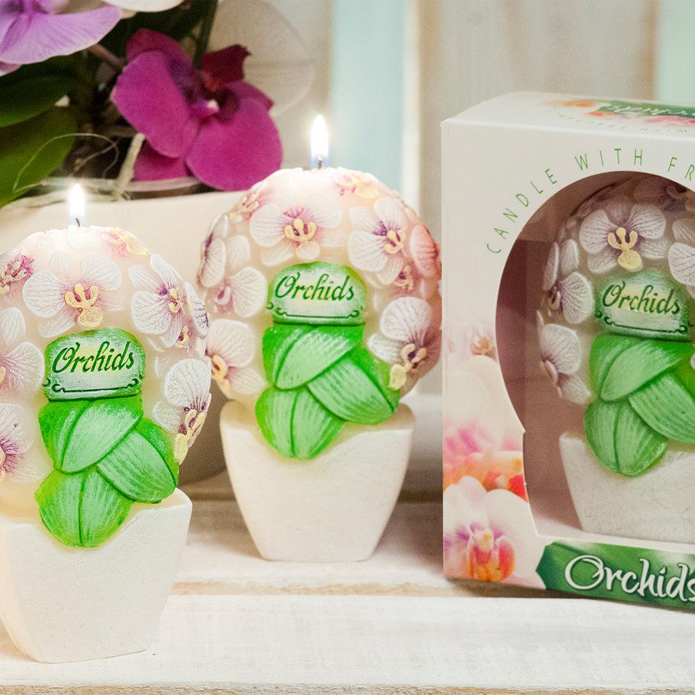 Vela Bouquet 140mm Orchid Lilás 15h