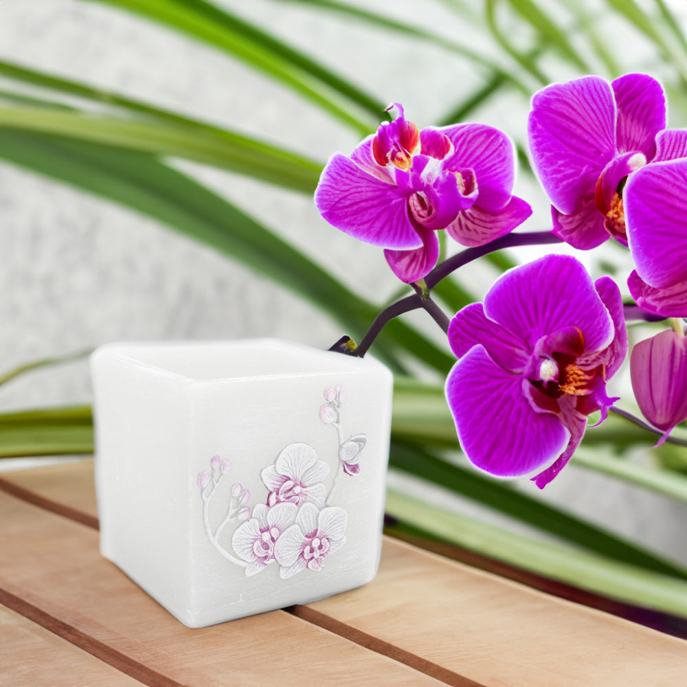 Lanterna Quadrada Orchid Velvet 110x105mm Cinza