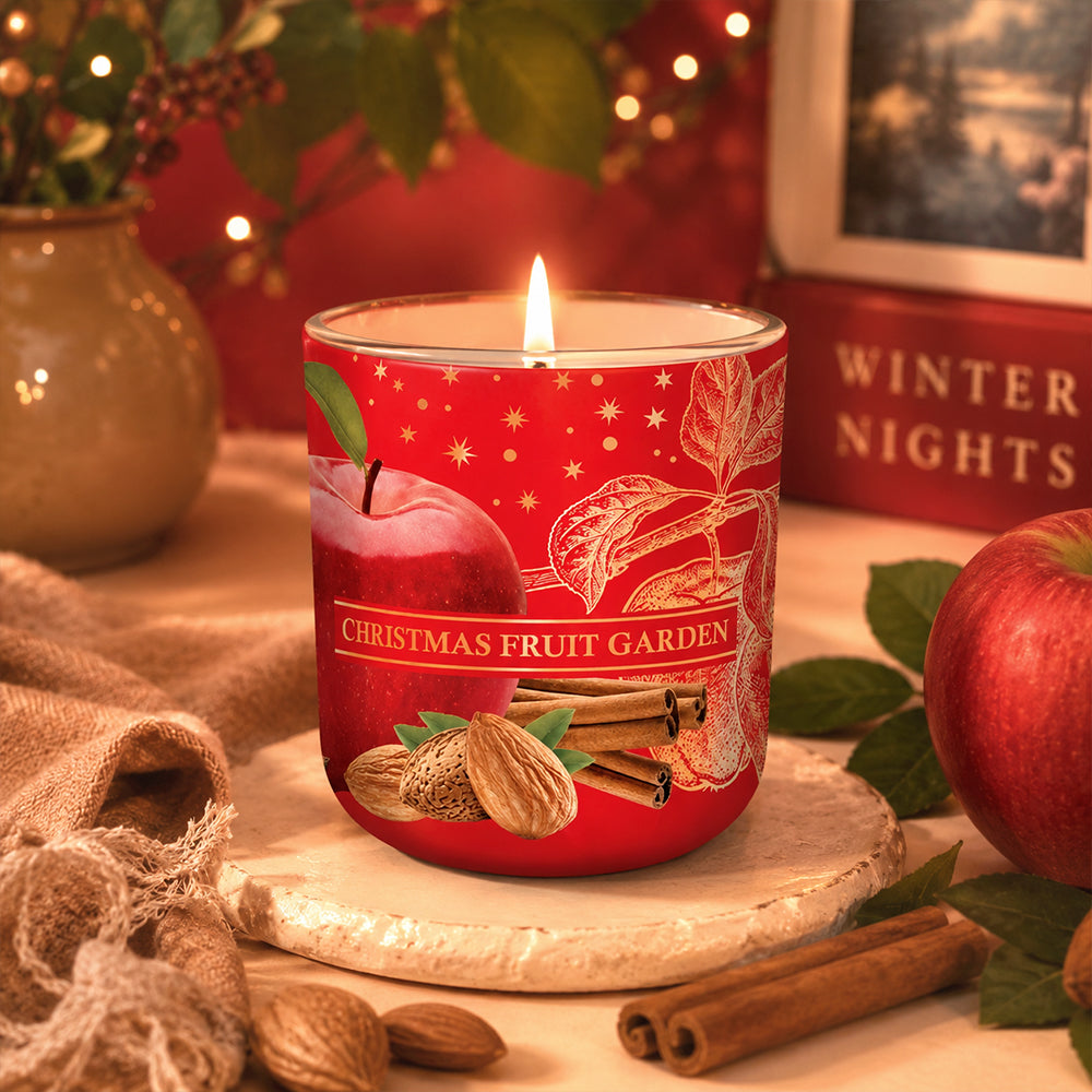 Vela Copo Aromático Natal Jardim de Frutos 30h