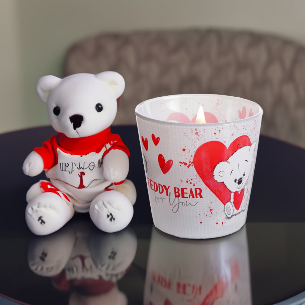 Vela Copo Aromático Urso Teddy 30h