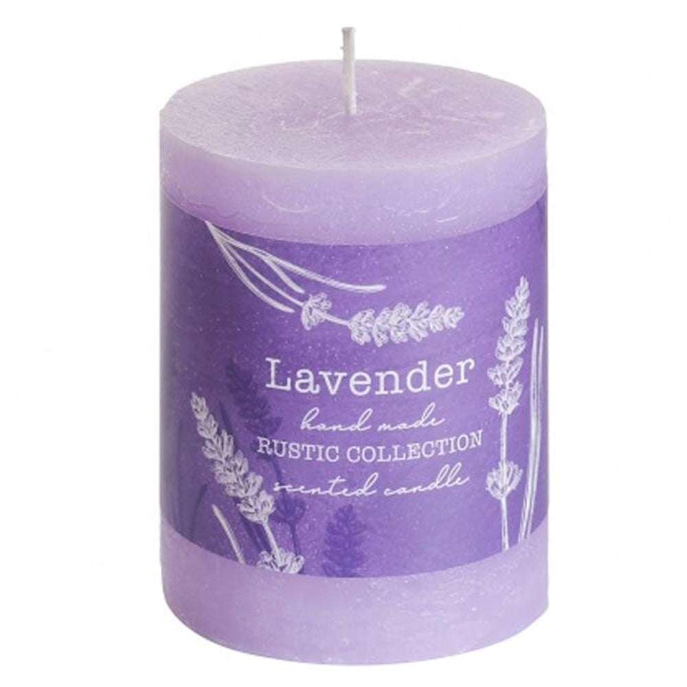 Vela Pilar Rustic 70x90mm Lavanda 51h
