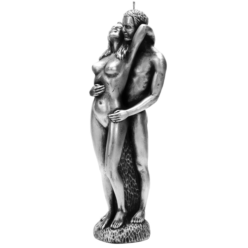 Vela Figura Casal 285mm Prateada