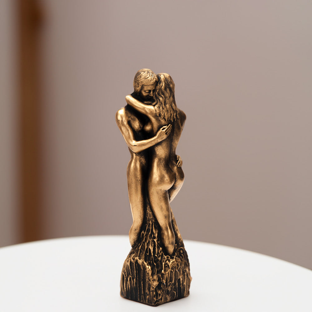 Vela Figura Casal 250mm Dourada 11h