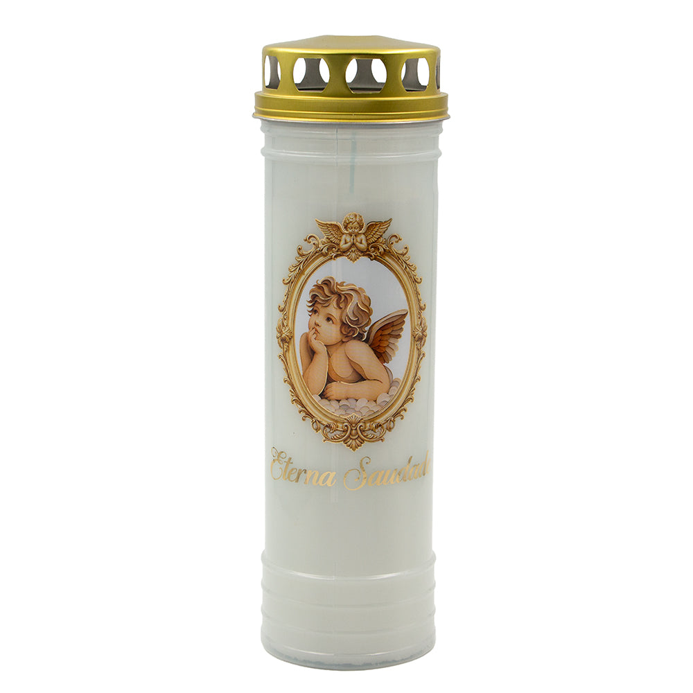 Vela Círio 8024 Anjo Pensador Dourado 720gr