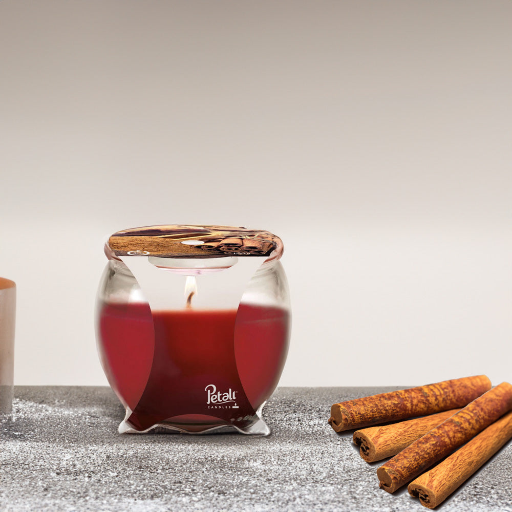 Vela Copo Aromático Canela 30h