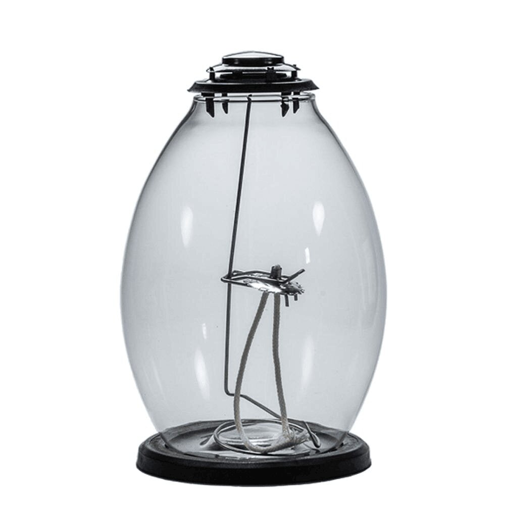 Candeeiro de Vidro Alfa Branco para Cera Líquida