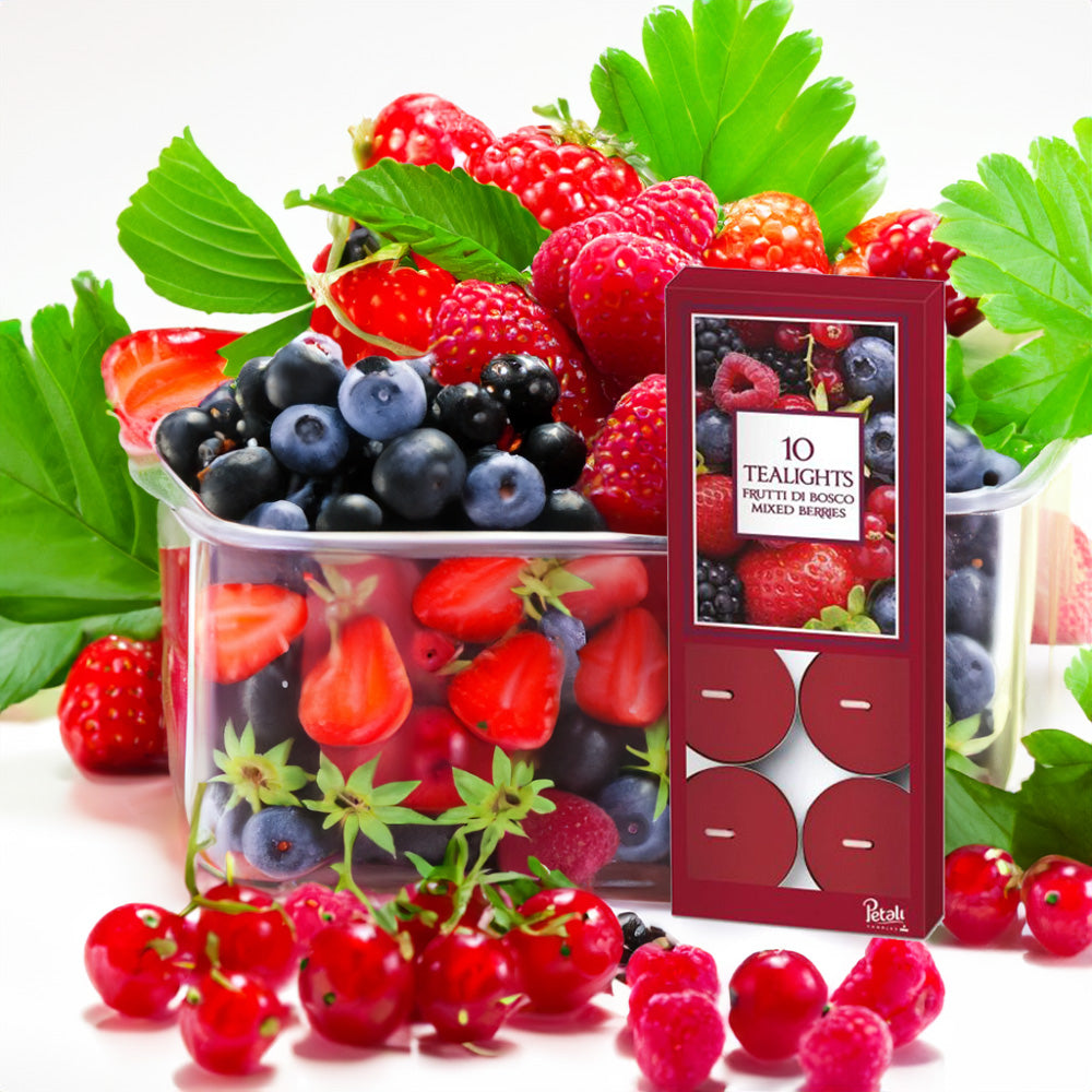 Vela Tealight Aromático Pack.10 Frutos do Bosque 4h
