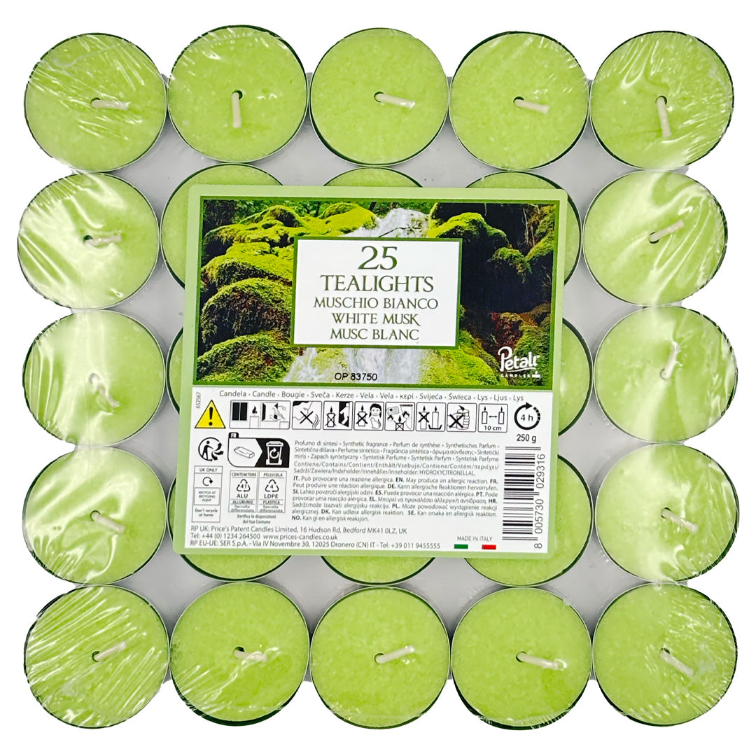 Vela Tealight Aromático Pack.25 Musgo 4h