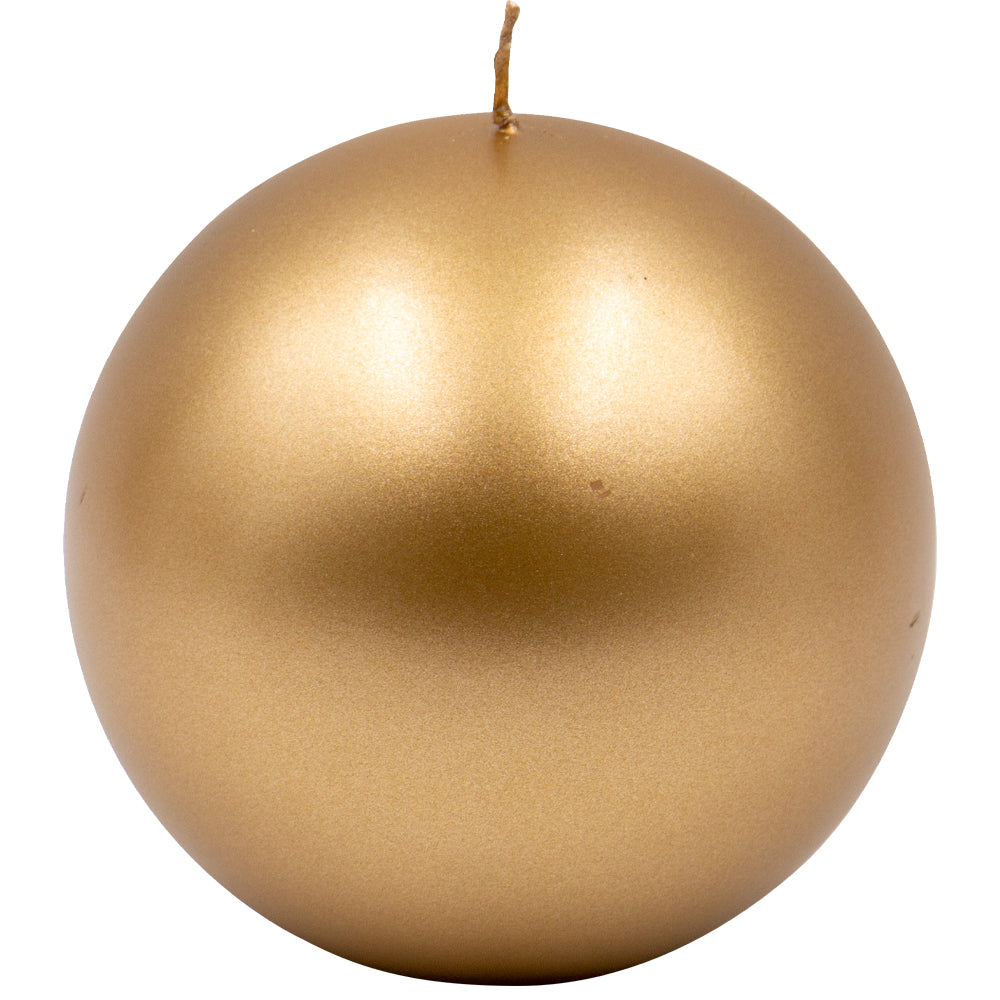 Vela Bola Velvet Firenze 120mm Dourado 40h