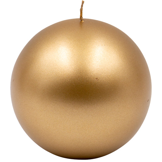 Vela Bola Velvet Firenze 120mm Dourado 40h