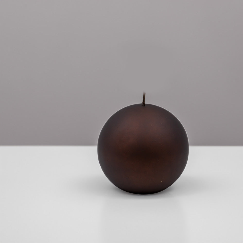 Vela Bola Velvet Firenze 120mm Castanha 40h