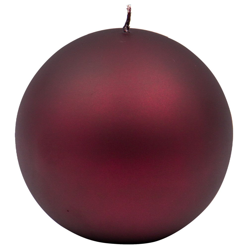 Vela Bola Velvet Firenze 120mm Cereja Esc. 40h