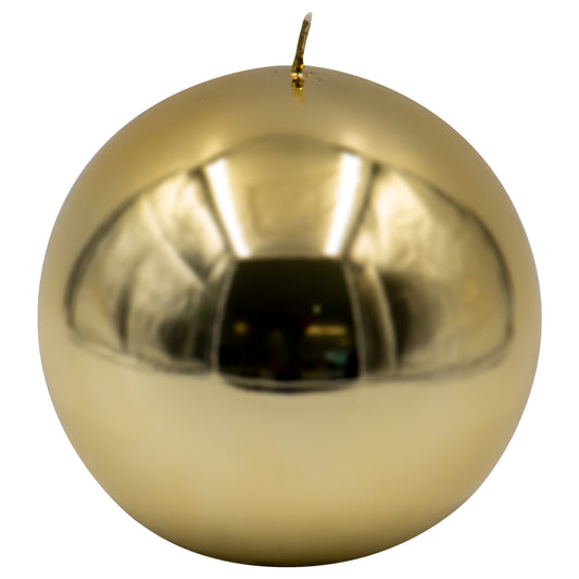 Vela Bola Firenze 150mm Dourada 50h