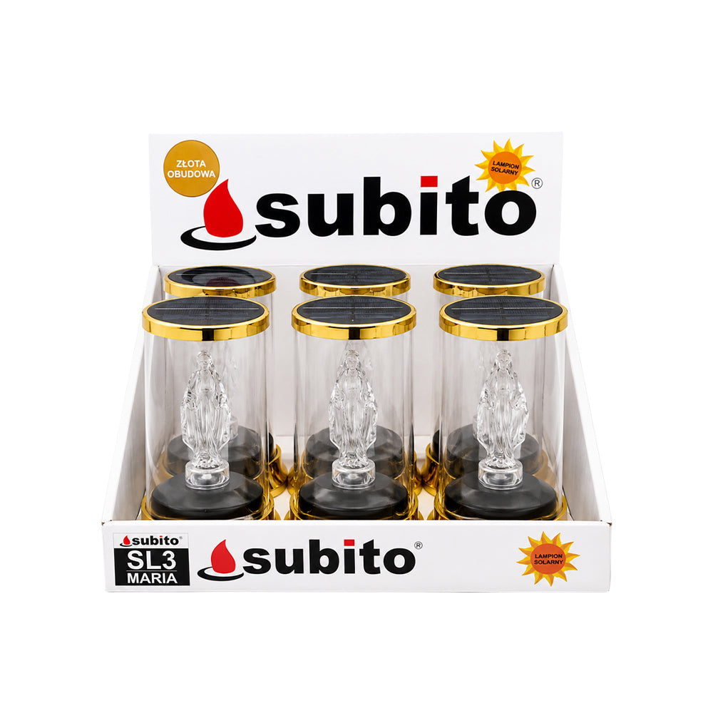 Vela Candeeiro Solar Maria Dourado 1045