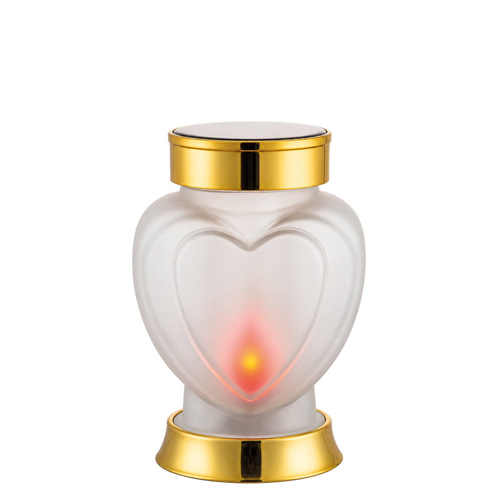 Vela Candeeiro Solar Coração Dourado 1060