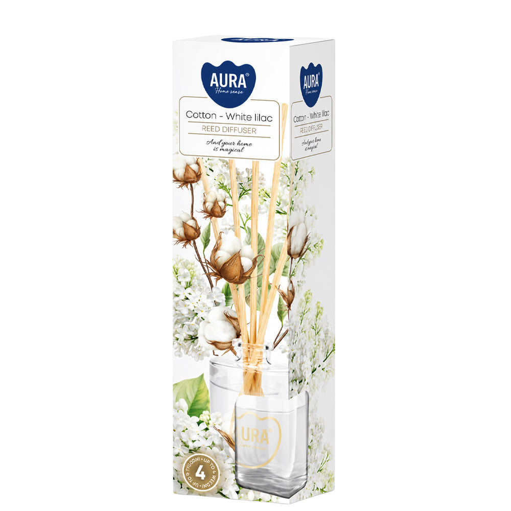 Ambientador Aromático 45ml Algodão & Lilio Branco 4 semanas