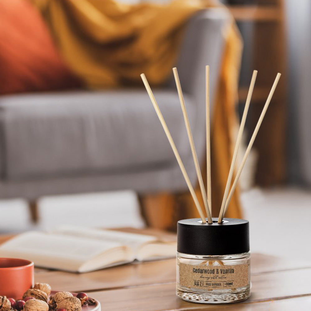 Ambientador Aromático 50ml Cedro & Baunilha 7 semanas