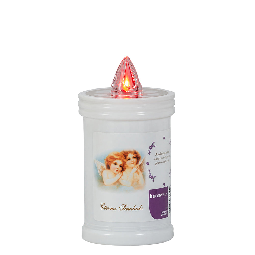 Vela Cirio LED 30L 365 dias Anjo Oração