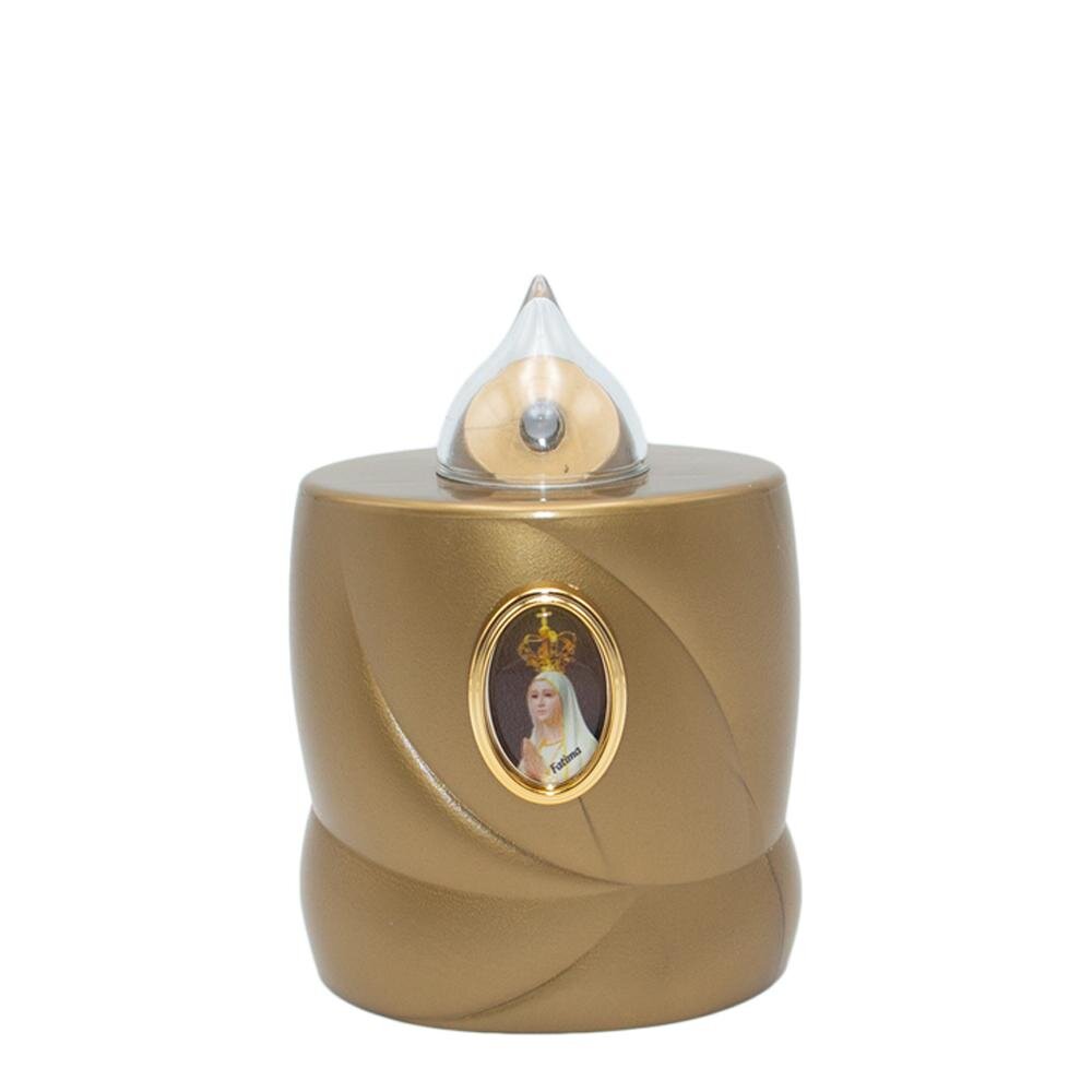 Vela Cirio LED D500 Fátima Dourado