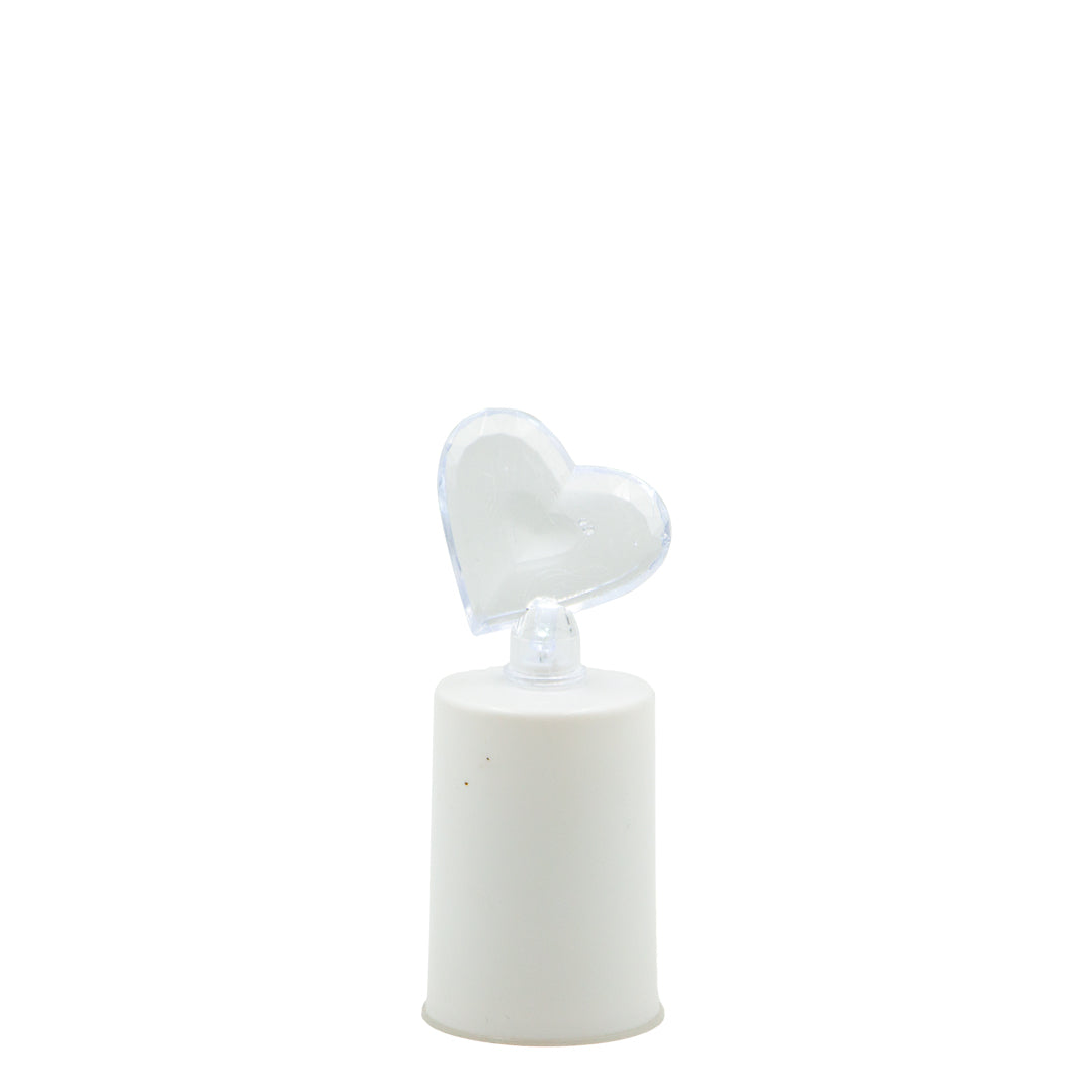 Vela Círio LED E850 Coração Branco