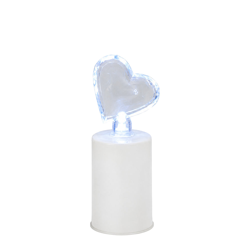 Vela Círio LED E850 Coração Branco