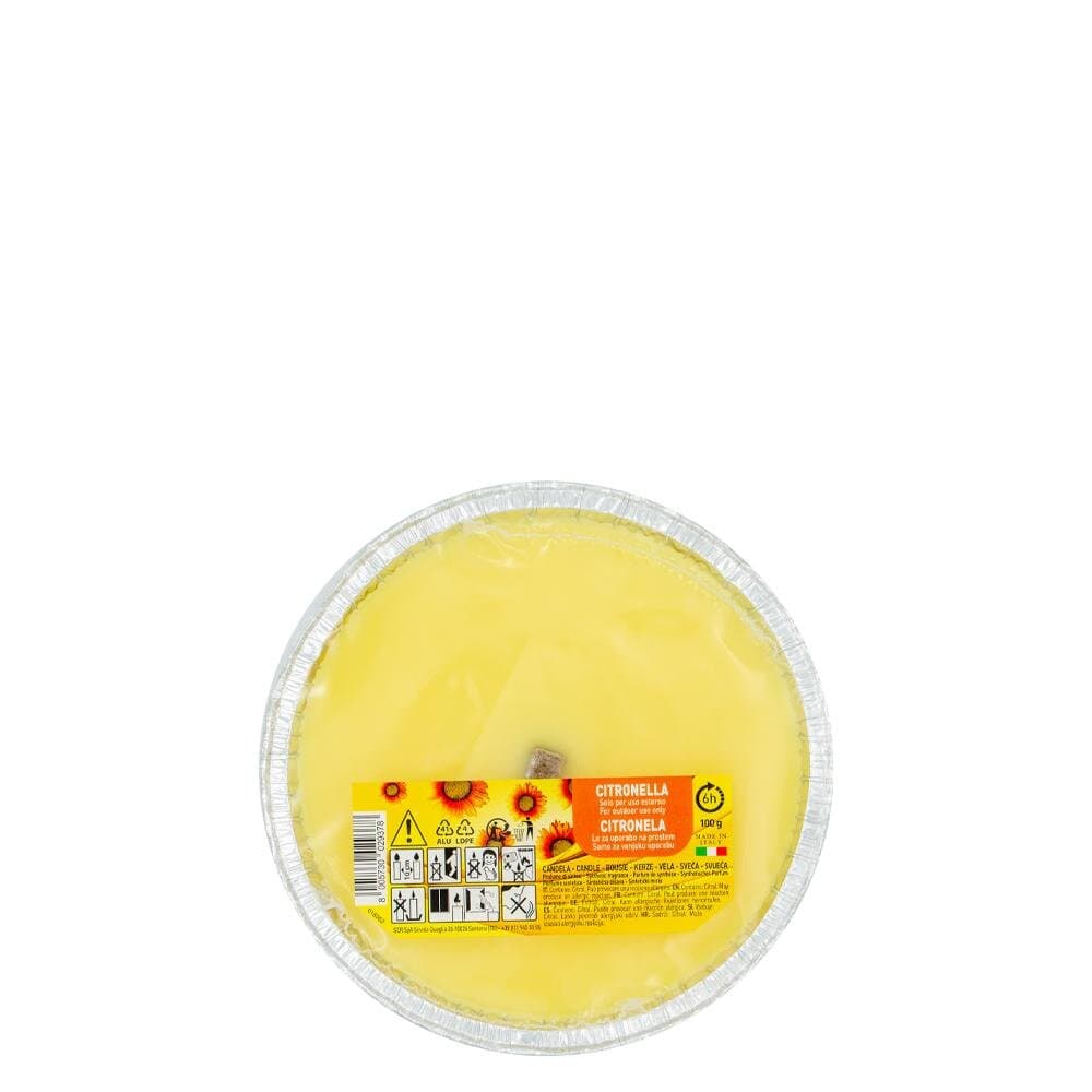 Vela Taça Alumínio Aromática Citronella 6h