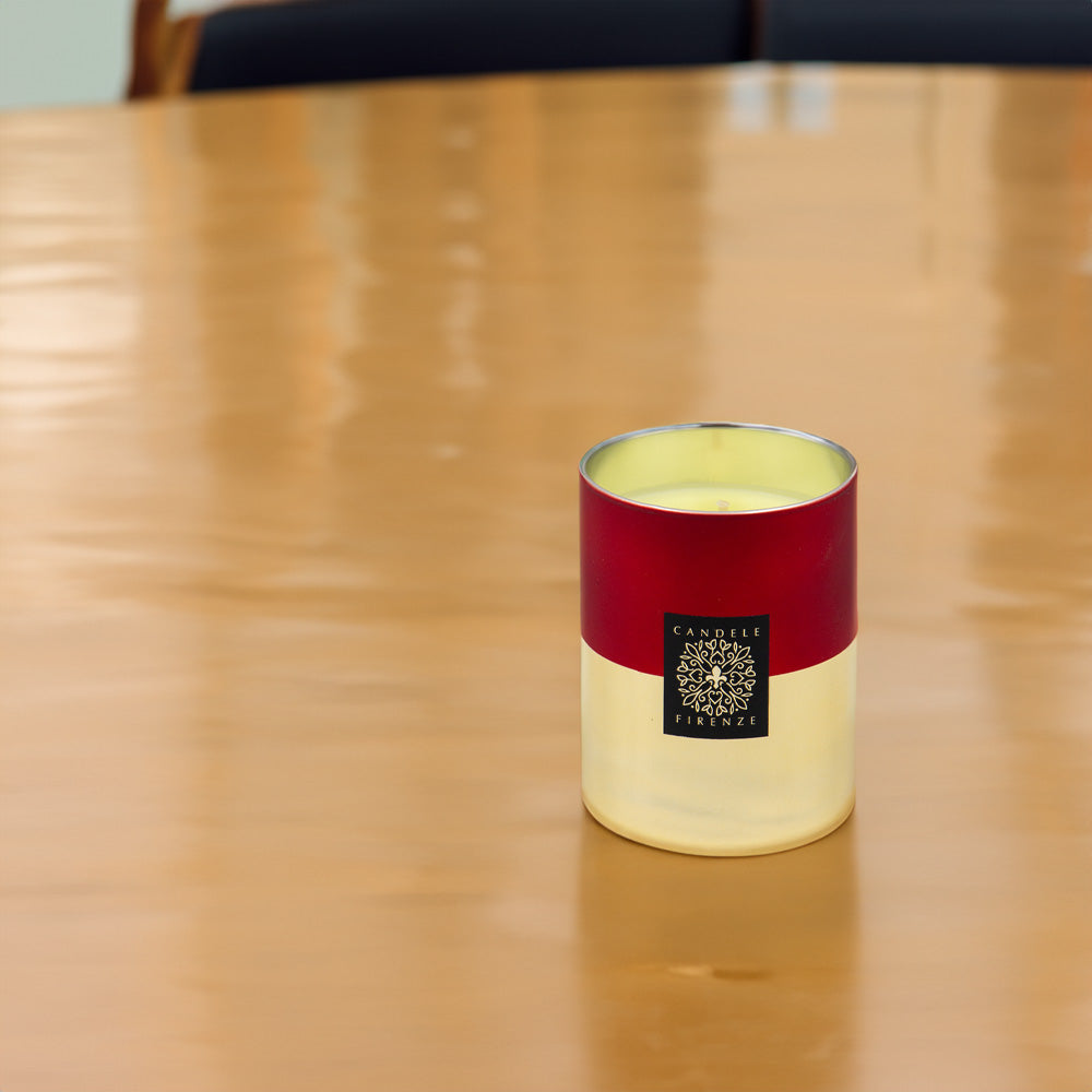 Vela Copo Firenze Aromático Baco Dourado 36h