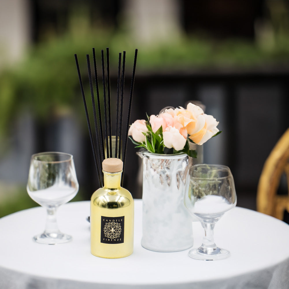 Ambientador Firenze Dourado Aromático Baunilha 100ml 10 semanas