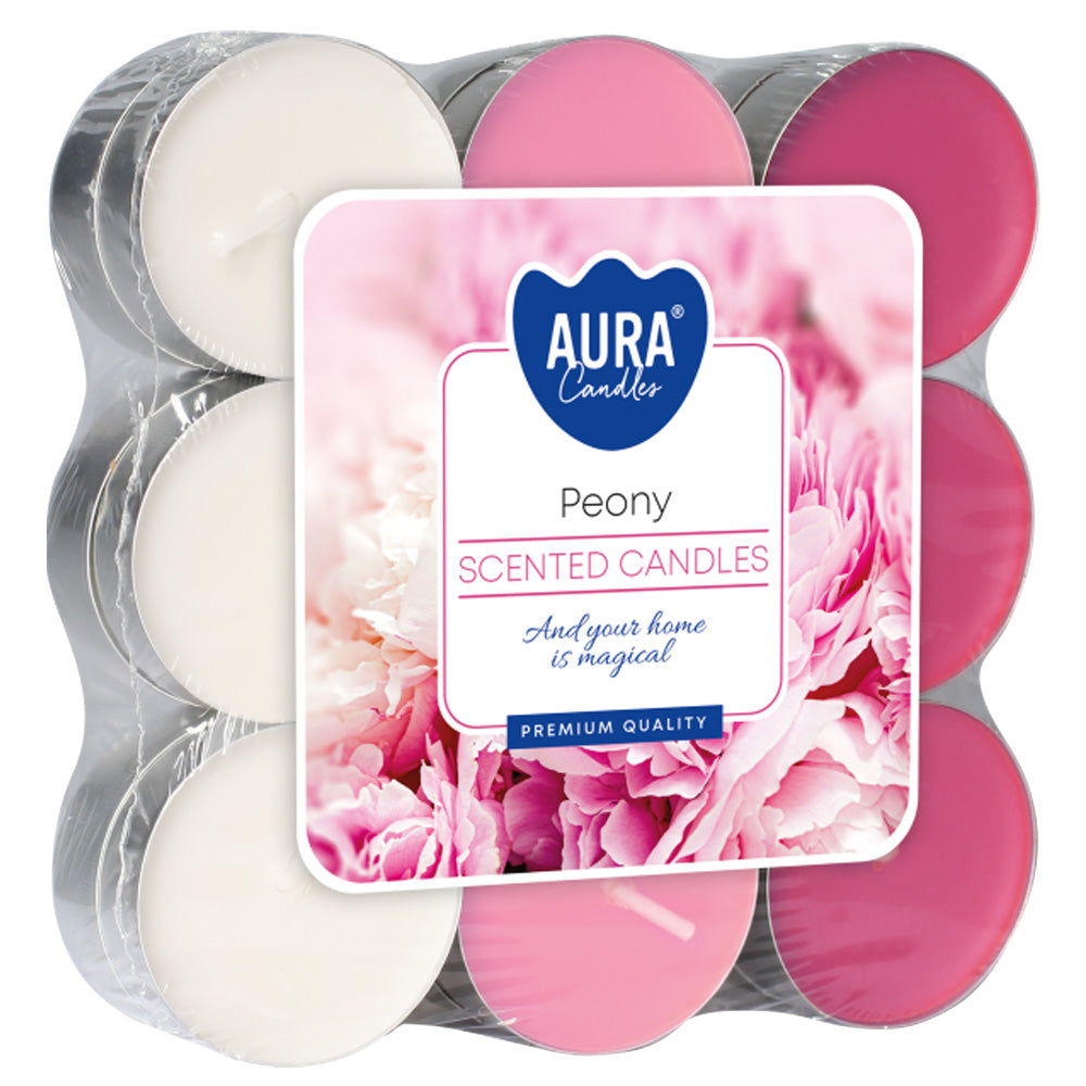 Vela Tealight Aromática Pack.18 Peónia 4h