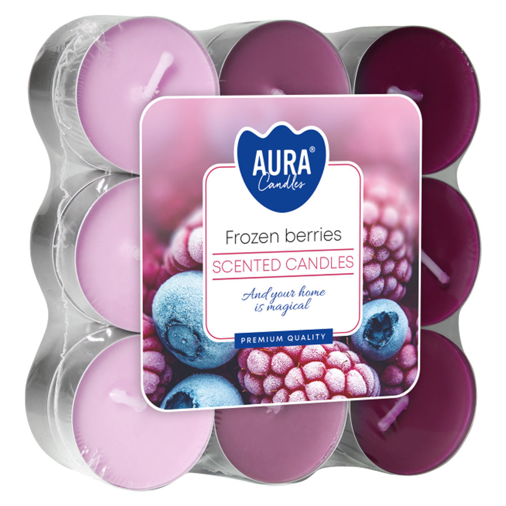Vela Tealight Aromática Pack.18 Bagas Congeladas 4h