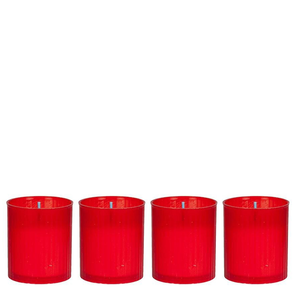 Círio Recarga Pack.4 Vermelho 50gr