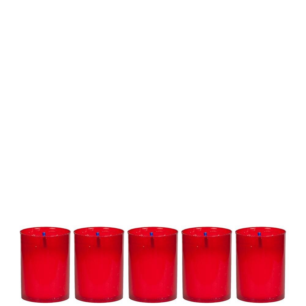Círio Recarga Pack.5 Vermelho 30gr