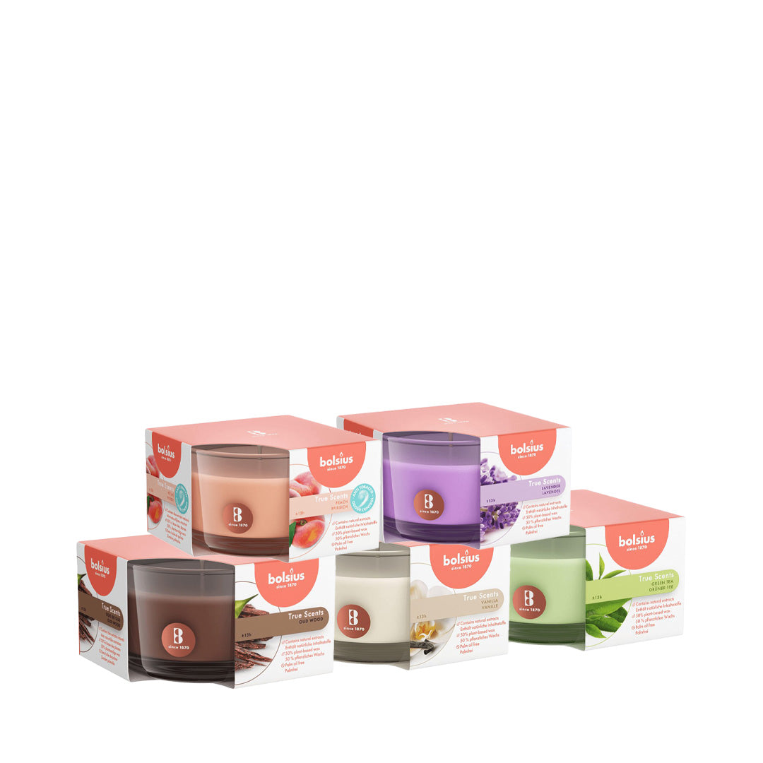 Pack 5 Velas Copo Aromático 13h