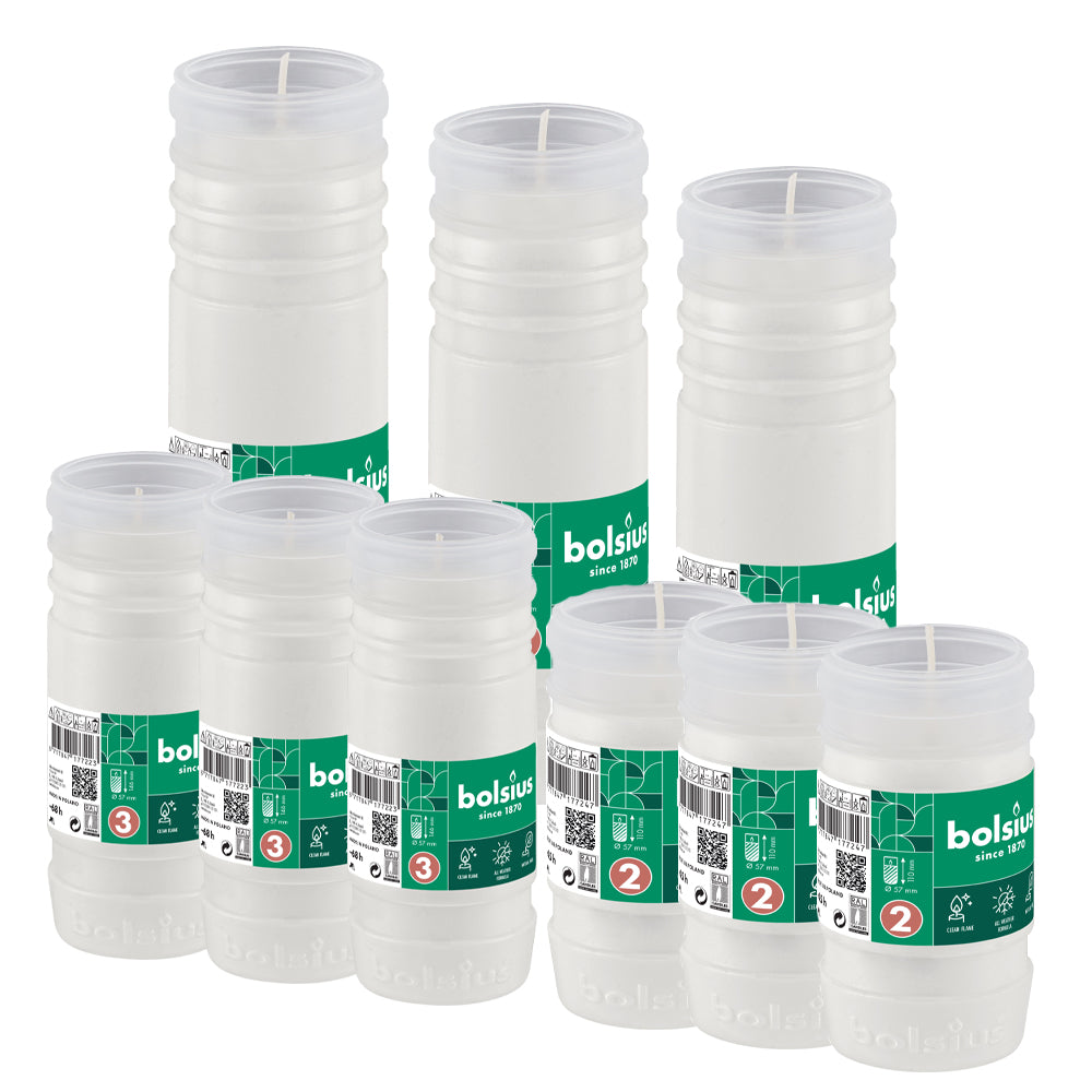 Pack 3 Velas Recargas RP2 + 3 Velas Recargas RP3 + 3 Velas Recargas RP4