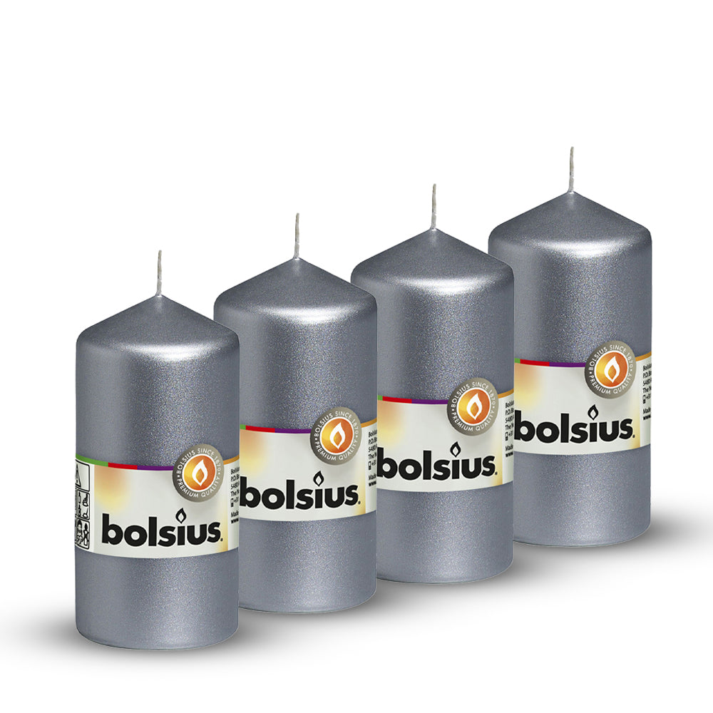 Pack Vela Pilar 120x58mm Prateado