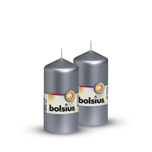 Pack Vela Pilar 120x58mm Prateado