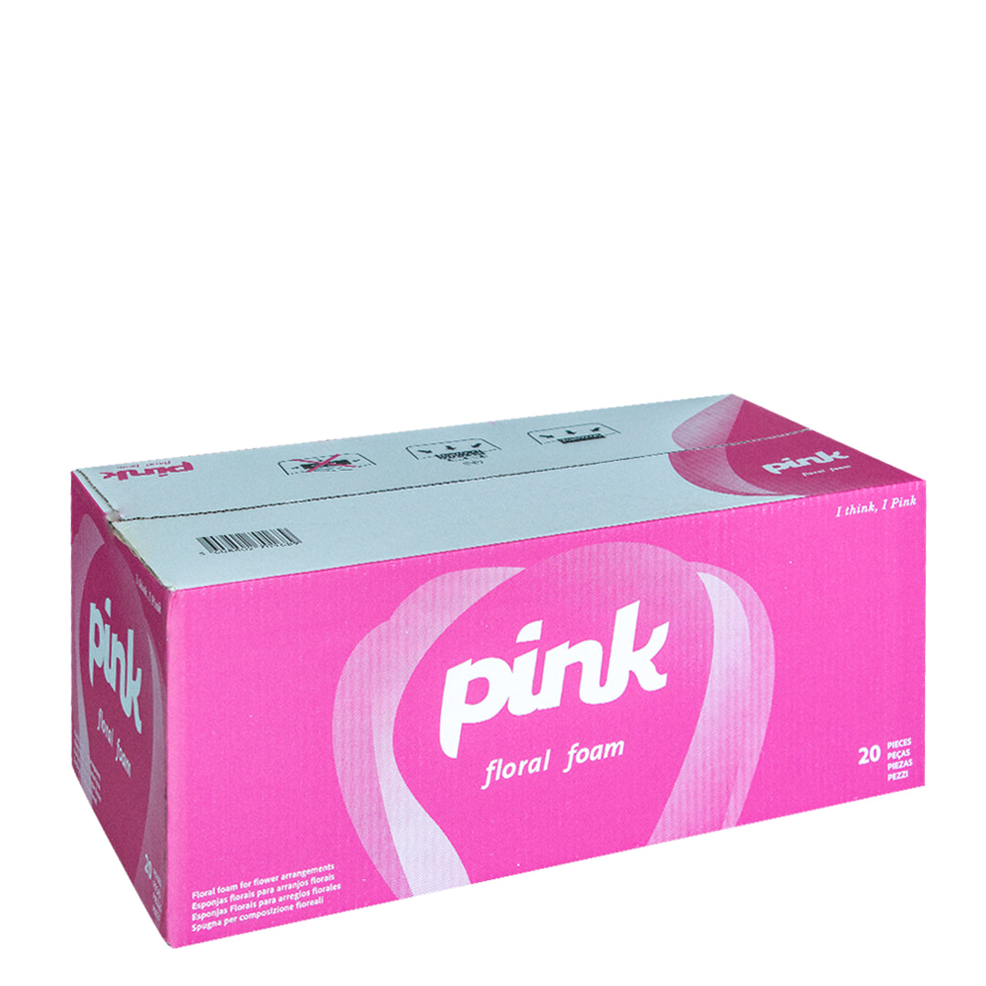 Esponja Floral Rectangular p/Flores Naturais Pink