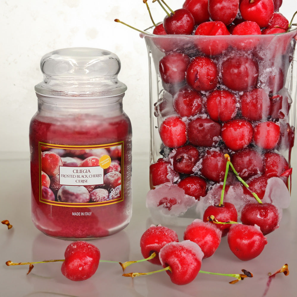Vela Frasco Aromático Cereja Congeladas 100h