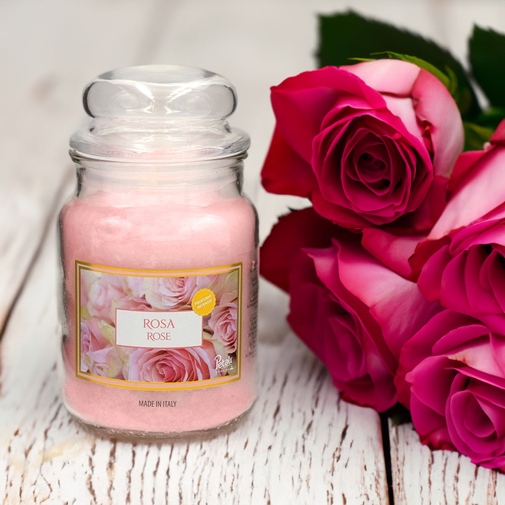 Vela Frasco Aromático Rosa 100h