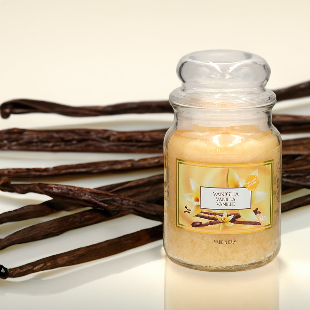 Vela Frasco Aromático Baunilha 100h