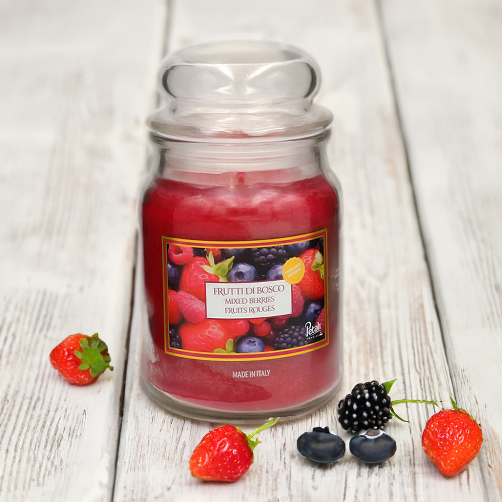 Vela Frasco Aromático Frutos de Bosque 100h