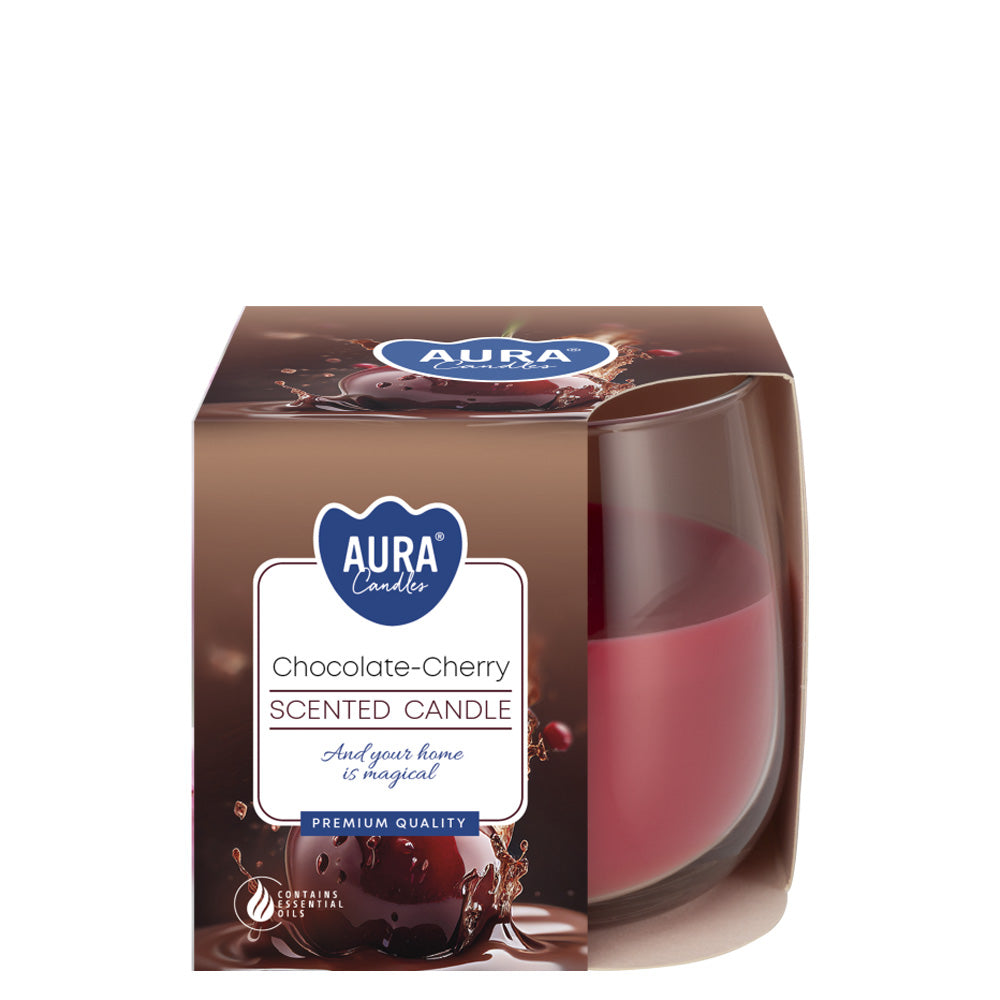 Vela Copo Aromático Chocolate & Cereja 24h