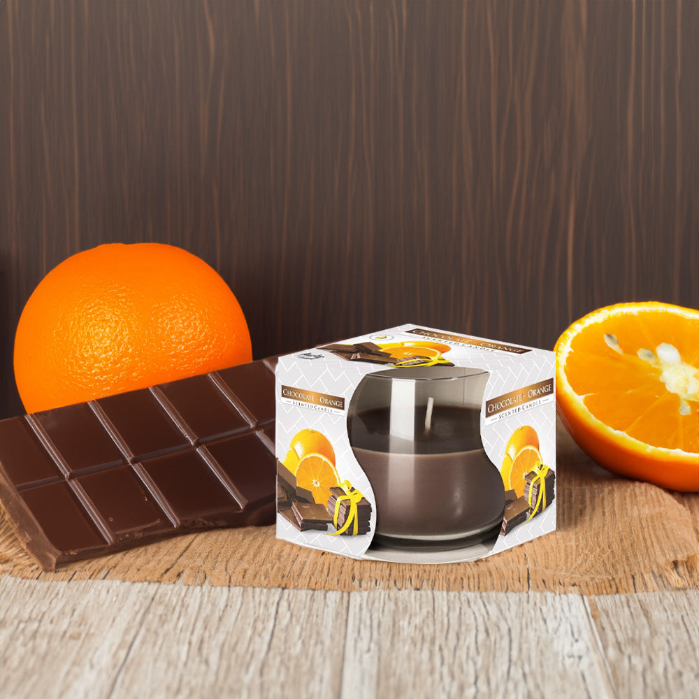 Vela Copo Aromático Chocolate & Laranja 24h