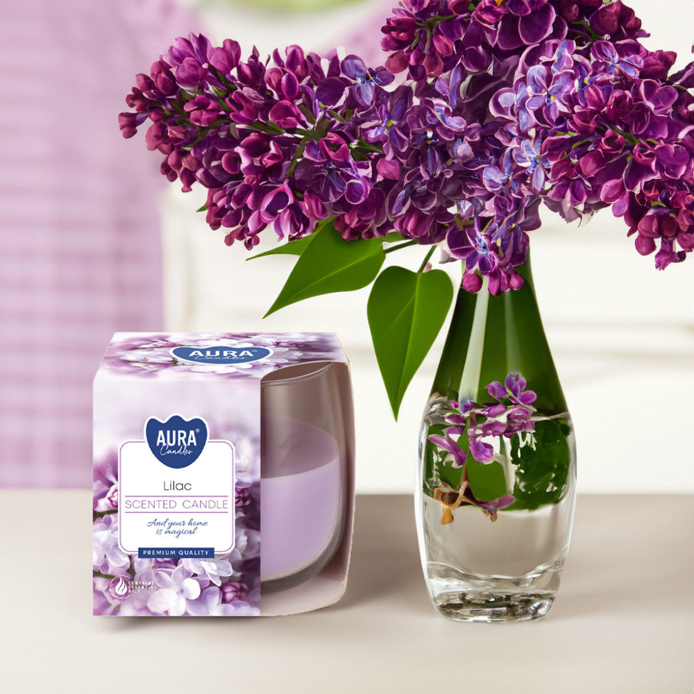Vela Copo Aromático Lilas 24h