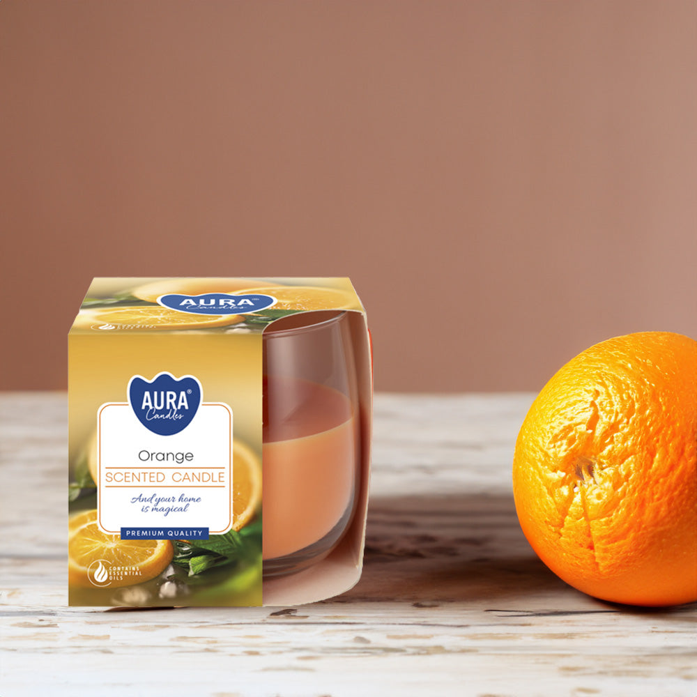 Vela Copo Aromático Laranja 24h