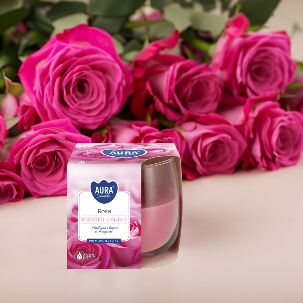 Vela Copo Aromático Rosa 24h